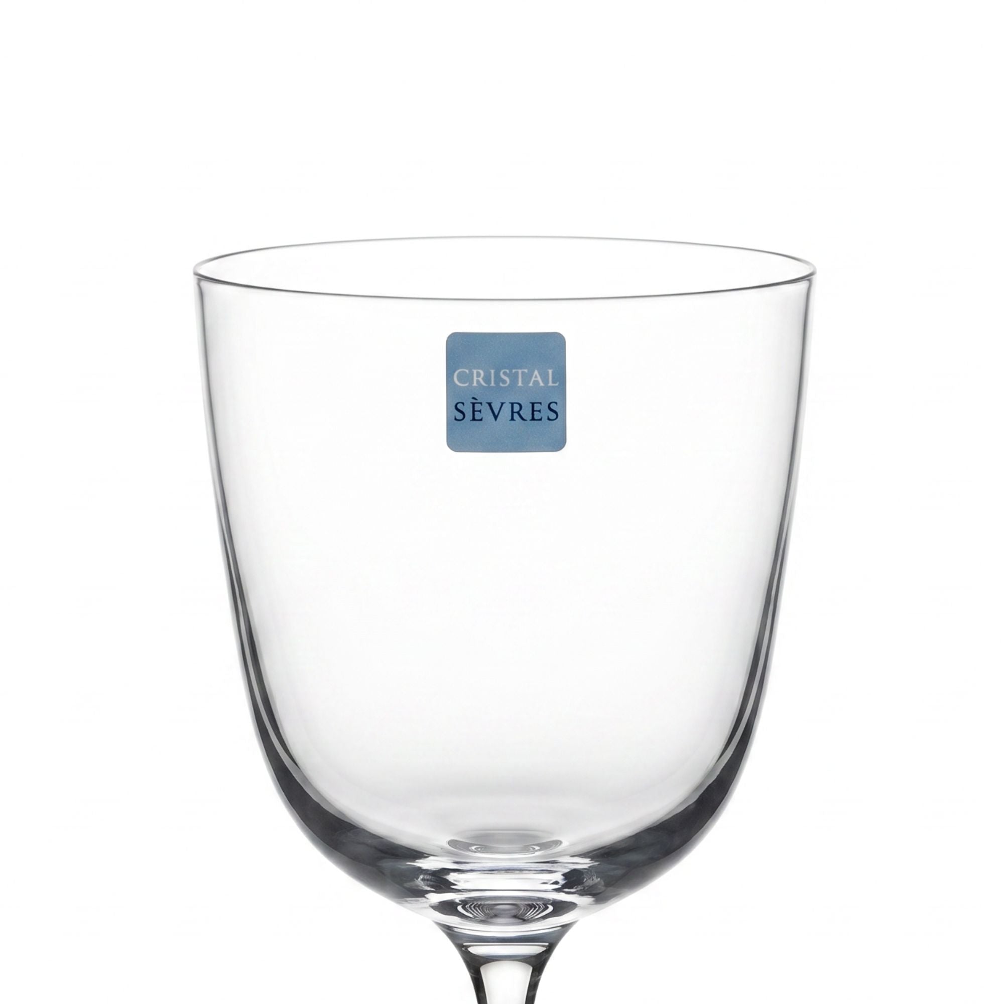 Sei Calici Vino Jambe Courte Cristal Sevres
