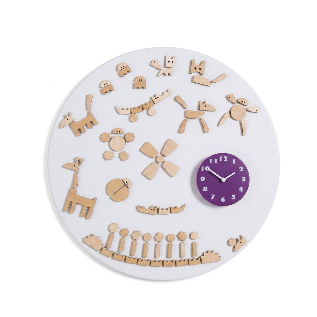 Orologio Parete Tic Calamitato Viola 60 Cm Diamantini E Domeniconi