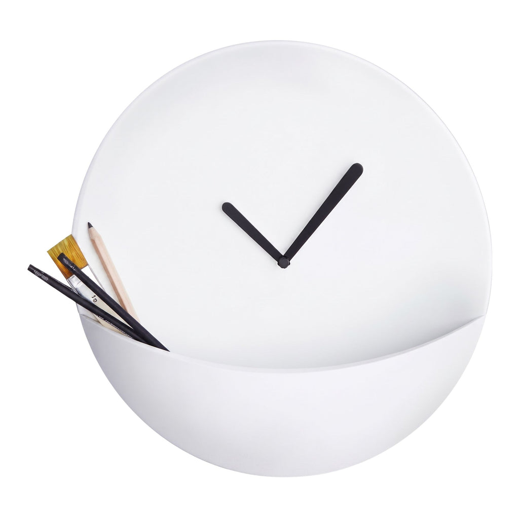 Kangourooo Orologio A Parete Bianco Con Tasca Diamantini E Domeniconi