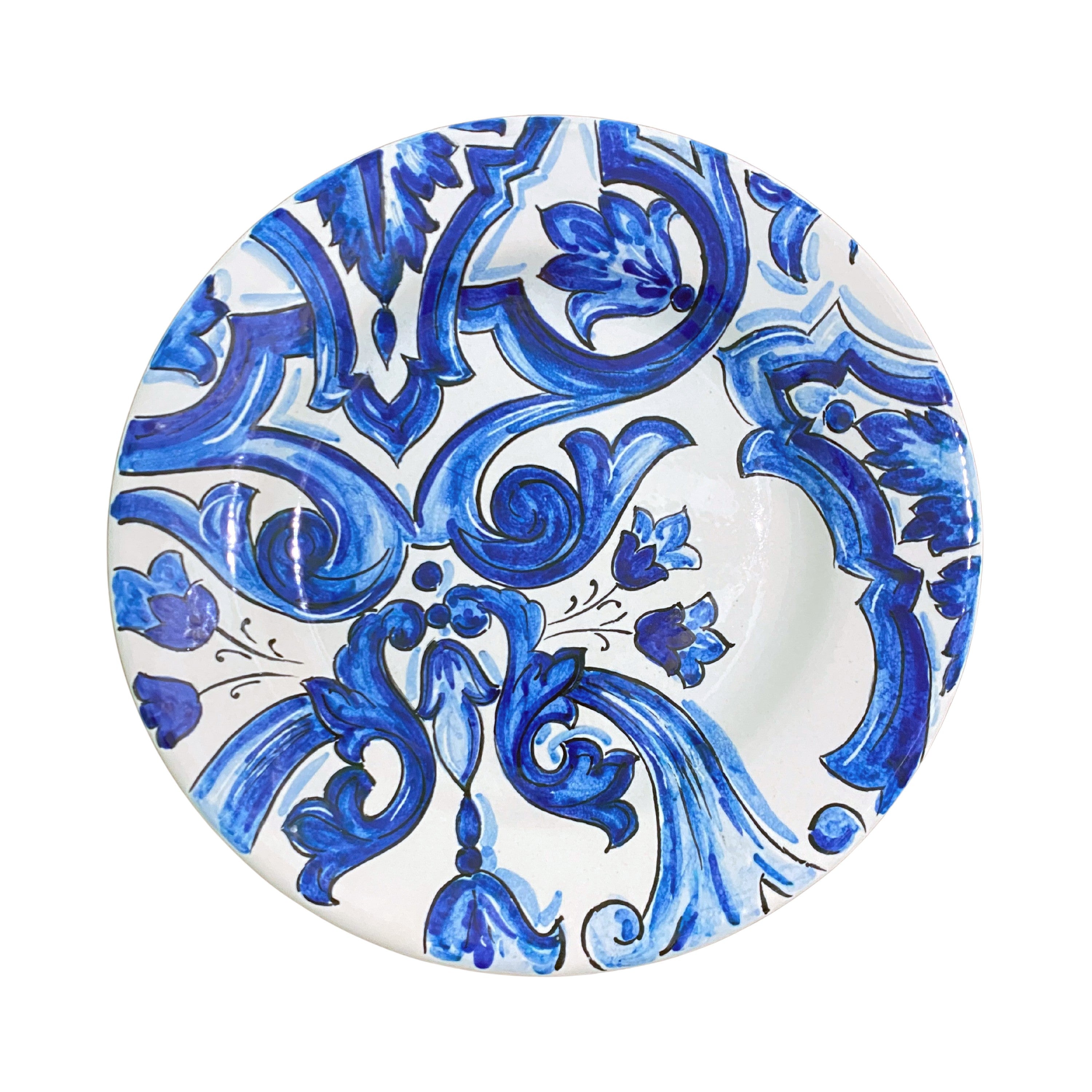 Set 2 Dinner Plates Blue Dolce E Gabbana