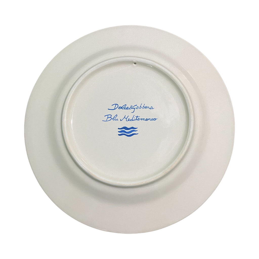 Set 2 Dinner Plates Blue Dolce E Gabbana