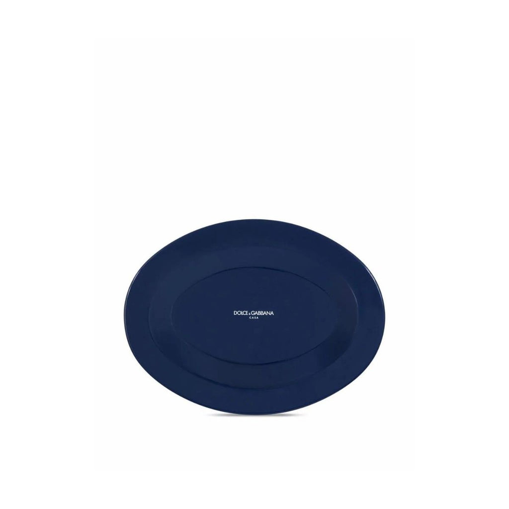 Oval Tray Mediterranean Blue Dolce E Gabbana