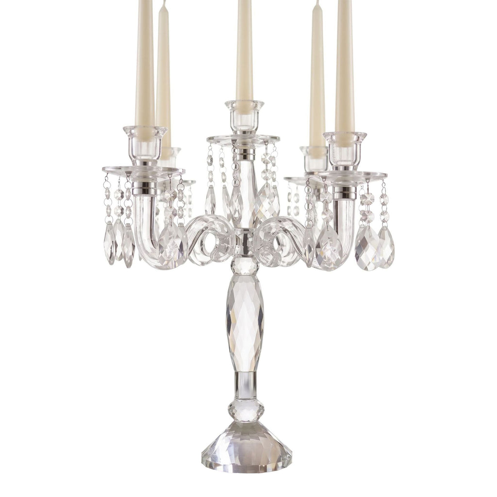 Candeliere Crystal 5 Fiamme Con Pendenti Edg