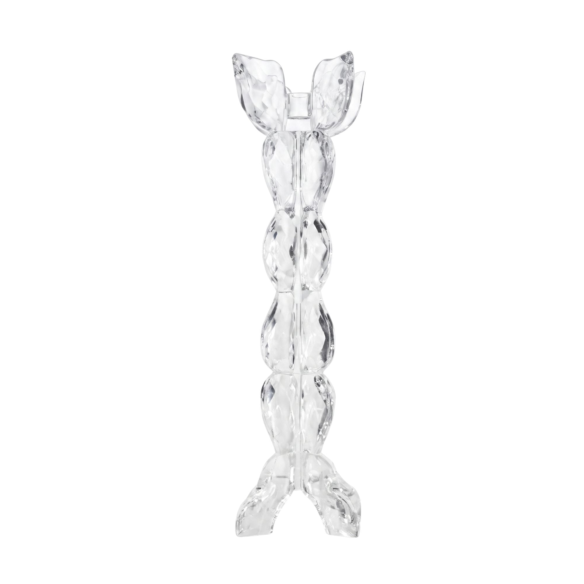 Portacandele Cristallo 4 Foglie 35 cm Edg