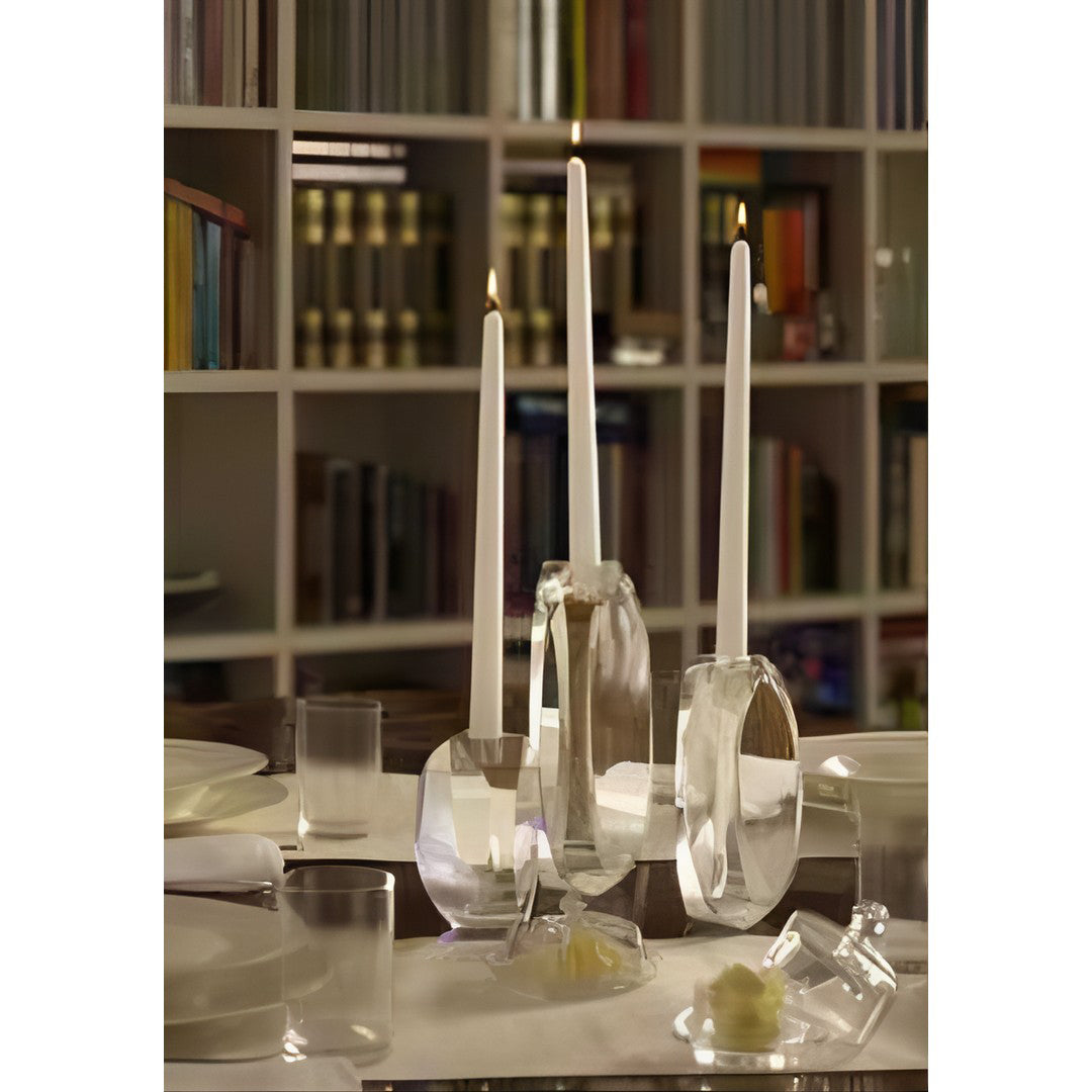 Portacandele Cristallo Uovo Alto Edg