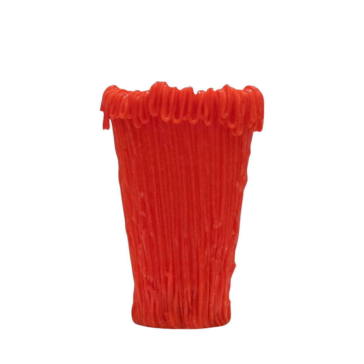 Vaso Rosso Frillo Xxi Silico