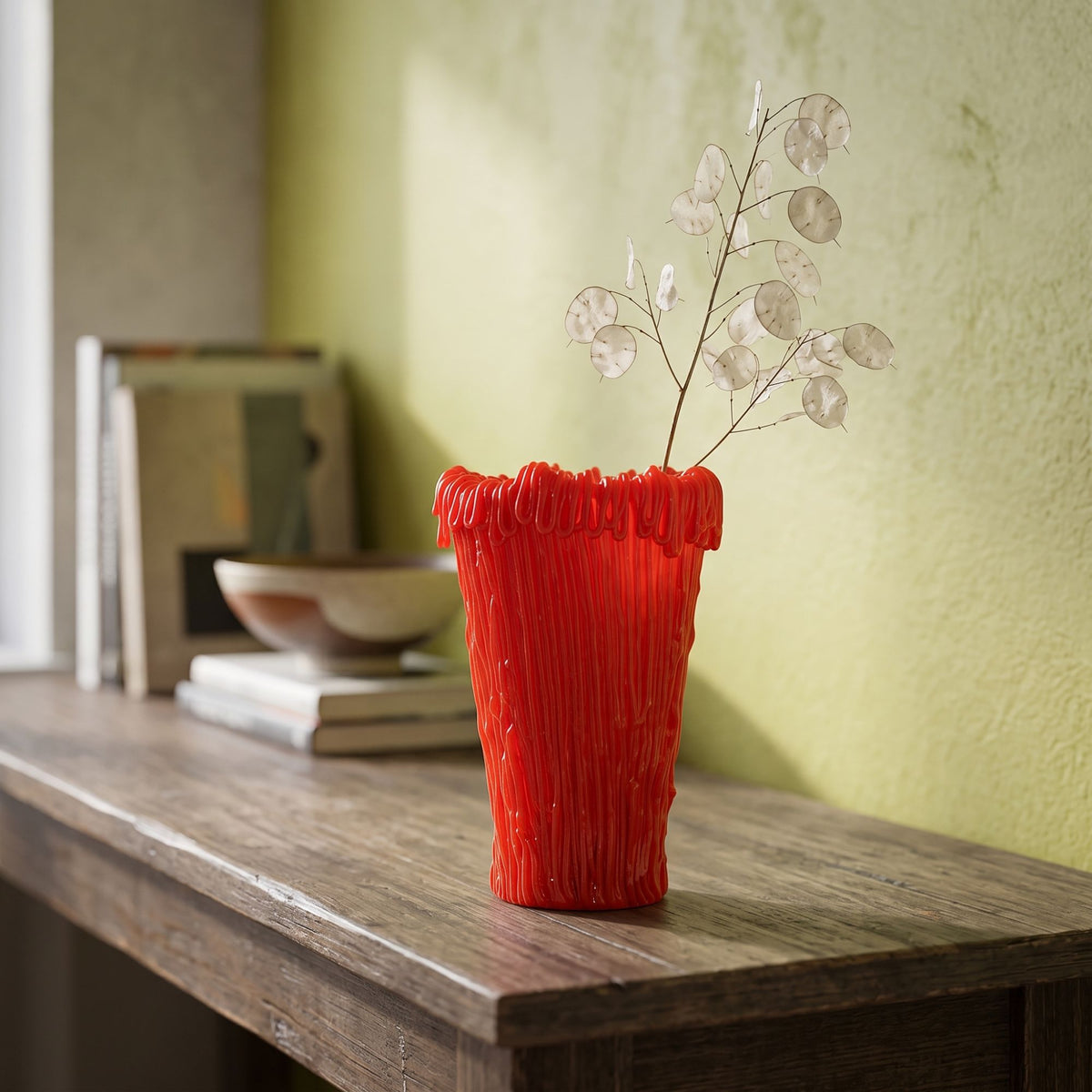 Vaso Rosso Frillo Xxi Silico