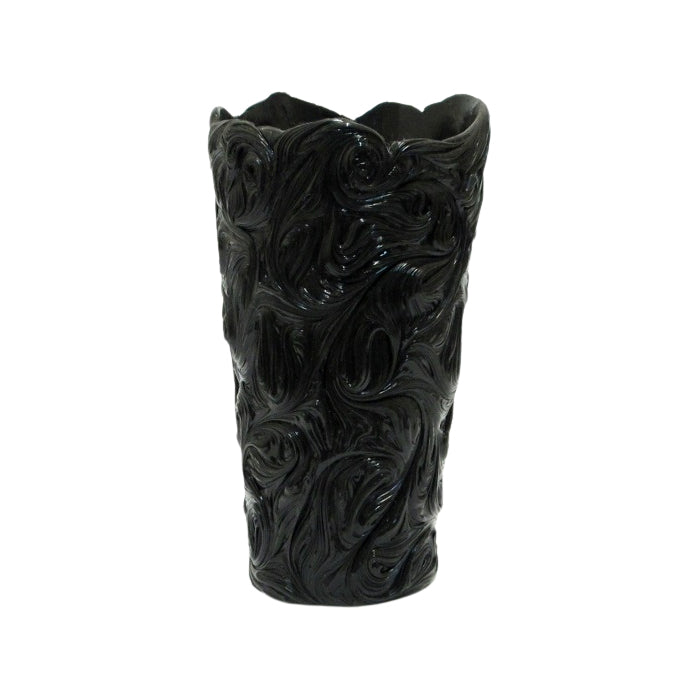 Vaso Barocco Grande Nero In Silicone Xxi Silico