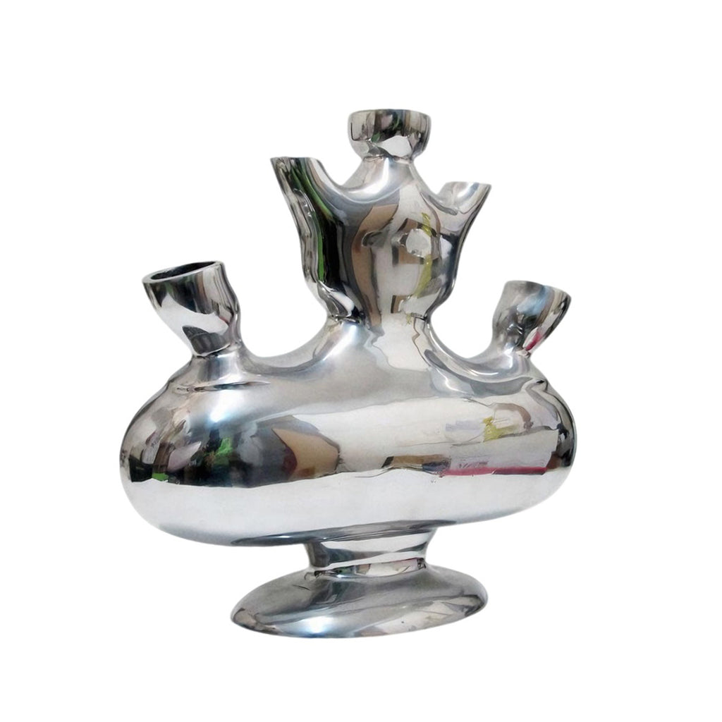 Vaso Alluminio 5 Fori Argento Edg