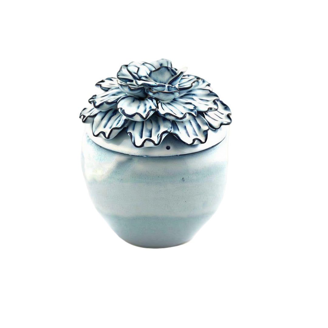 Vaso Chakra Petali Con Coperchio Edg