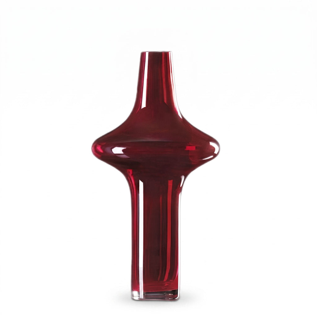 Vaso Cristallo Rosso Edg