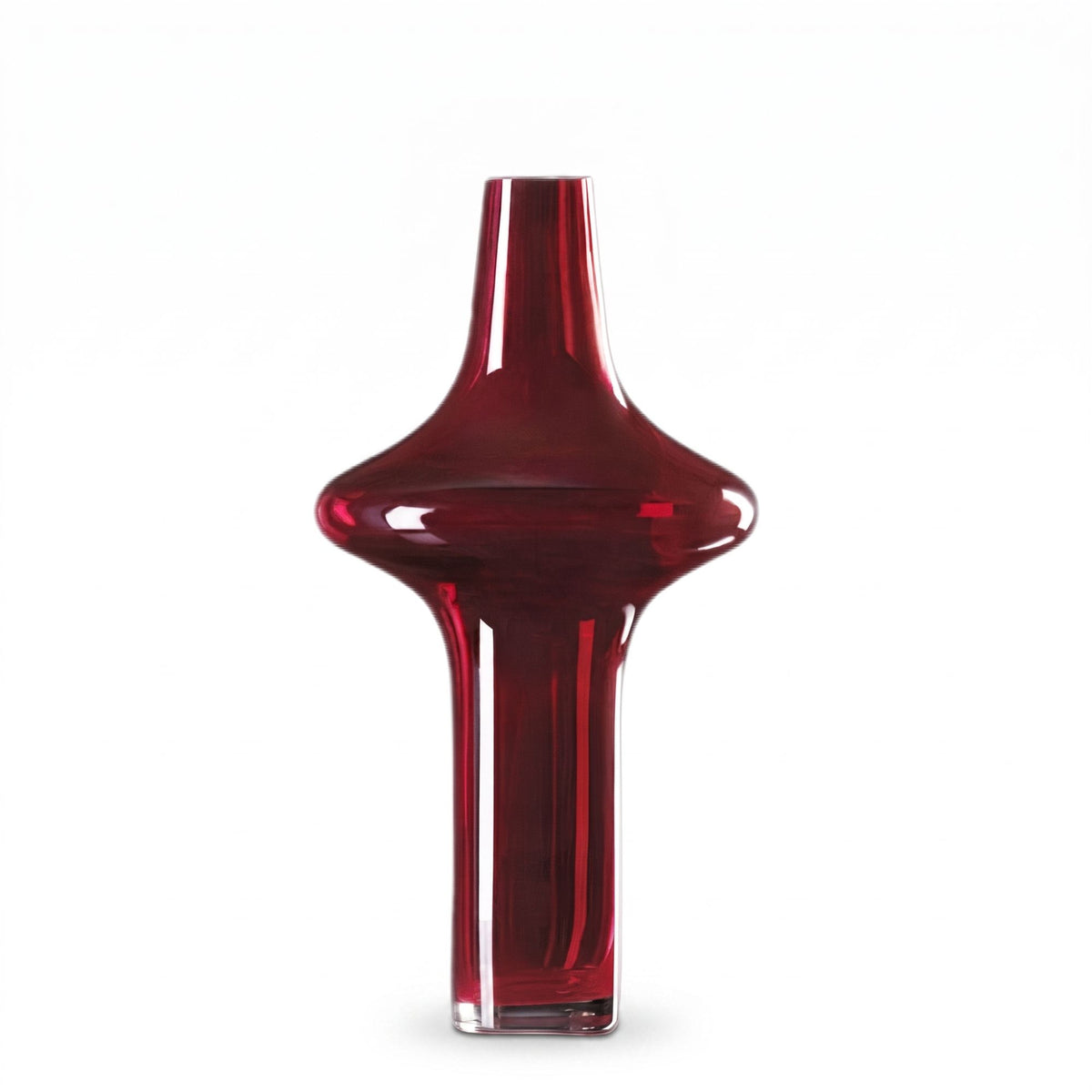 Vaso Cristallo Rosso Edg