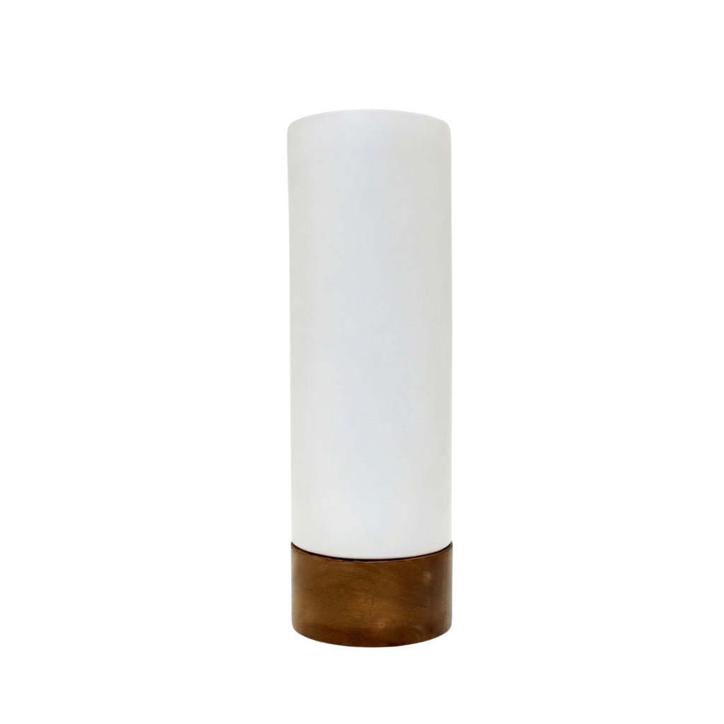 Vaso Cilindrico Base Legno Trandy Edg