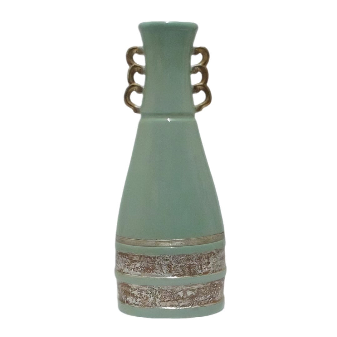 Vaso Trimanici Con Greca Verde Edg