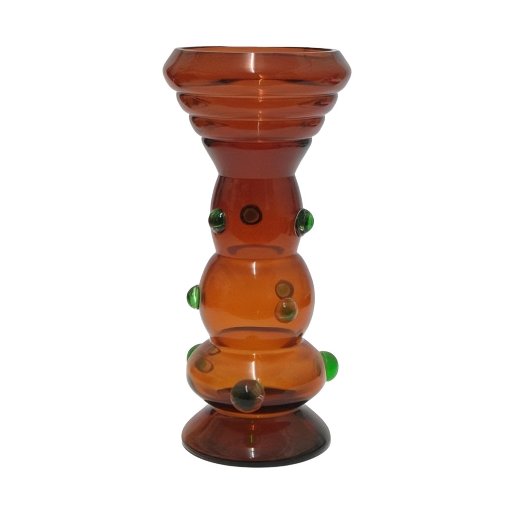 Vaso In Cristallo Con Applicazioni Edg