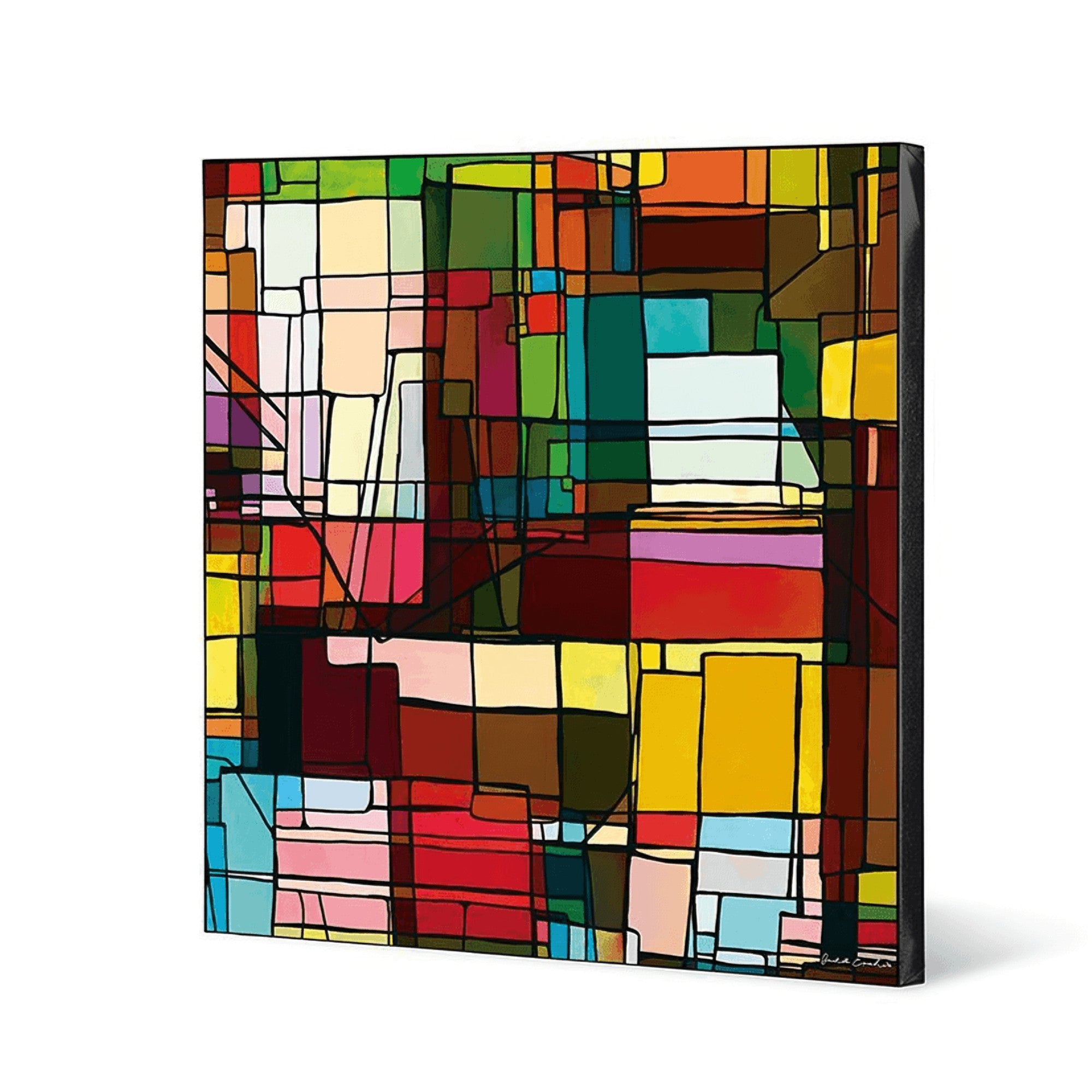 Quadro Metropoli Rosso 70X70 Egan Egan