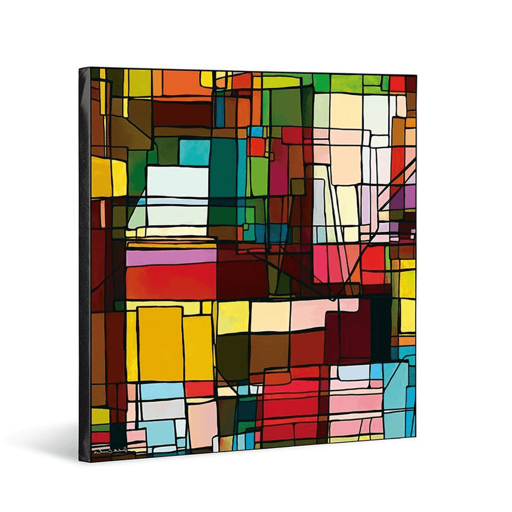 Quadro Metropoli Rosso 70X70 Egan Egan