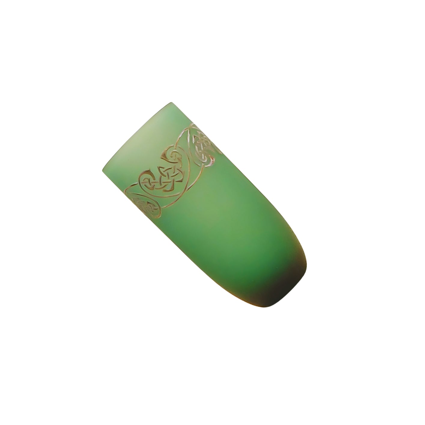 Vaso Verde Serigrafato Egizia