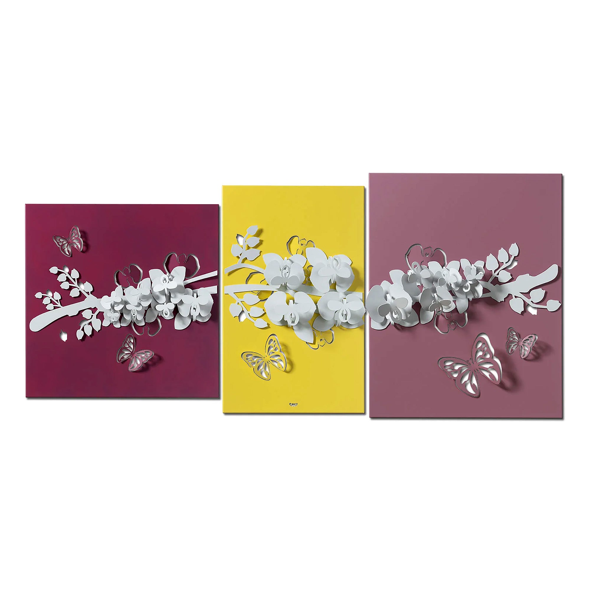 Pannello Ramo Fiorito Pop Fucsia/Giallo/Rosa Arti E Mestieri Arti E Mestieri