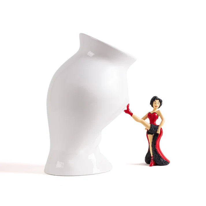 Vaso Con Statuetta In Resina  Circus Lucy Seletti