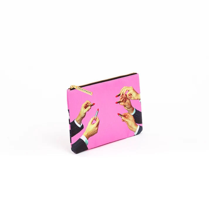 Busta Cosmesi Lipsticks Pink Seletti