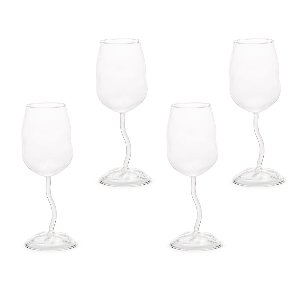 Set 4 Calici In Vetro Borosilicato Glasses From Sonny Seletti