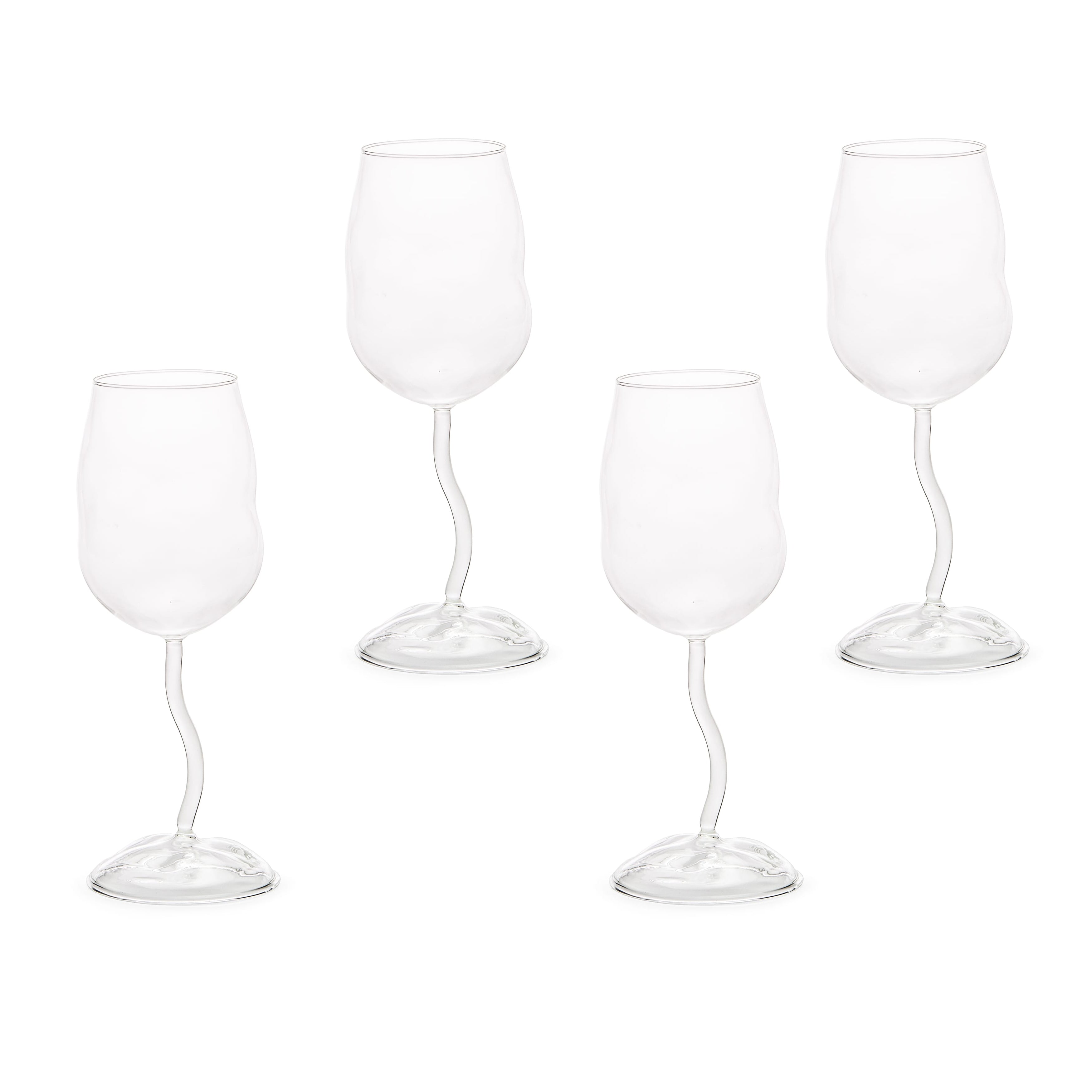 Set 4 Calici In Vetro Borosilicato Glasses From Sonny Seletti
