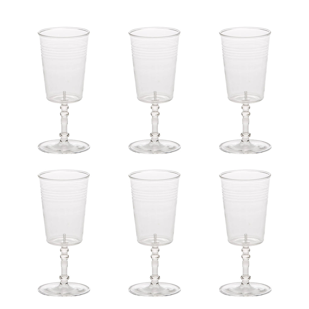 Set Di 6 Bicchieri Da Vino Estetico Quotidiano Seletti