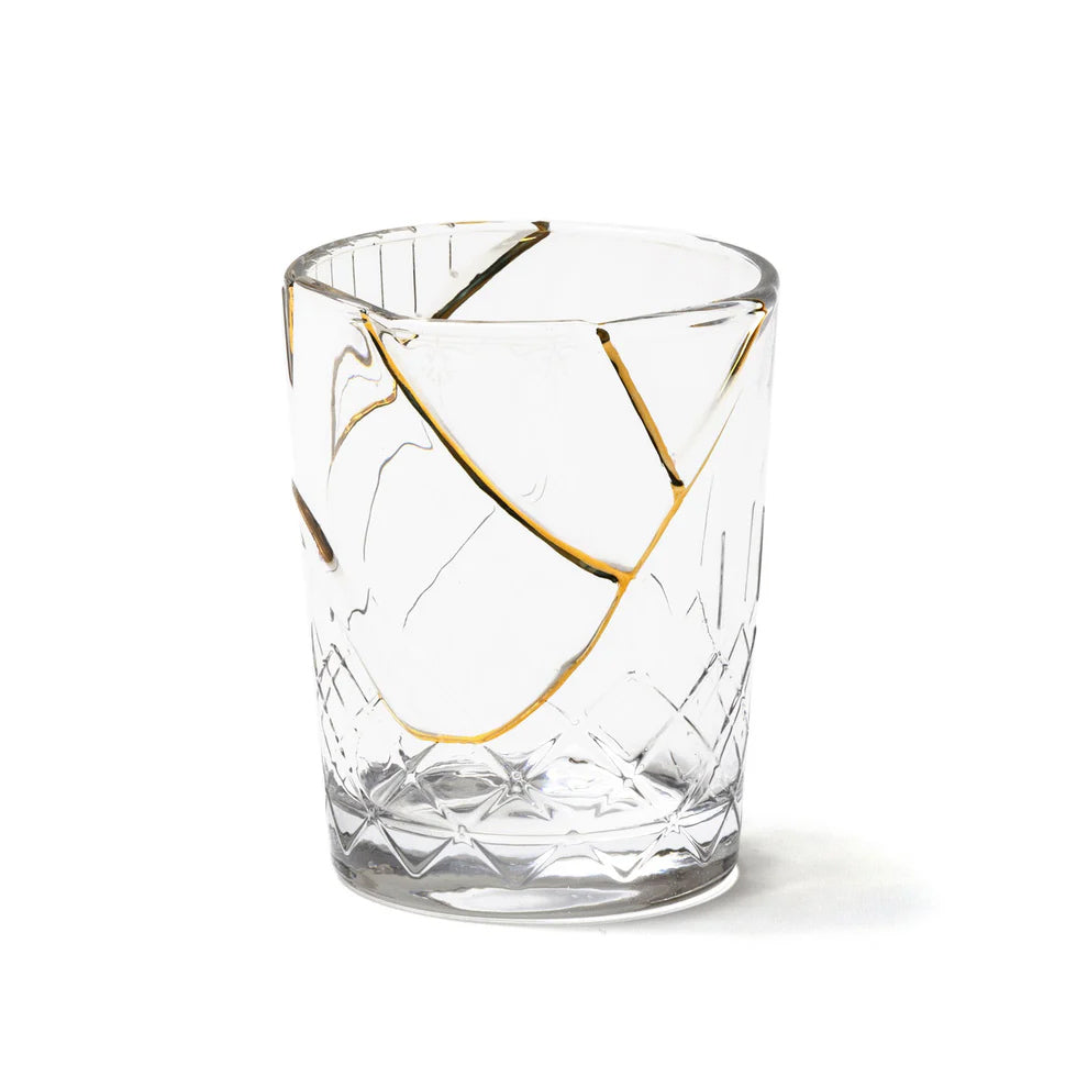 Set 4 Bicchieri Vetro Kintsugi N. 01 Seletti