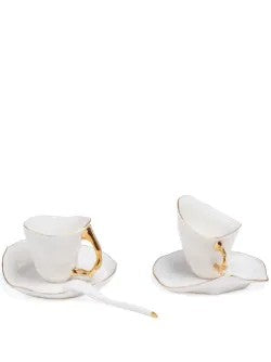 Set Caffe Meltdown Con 2 Tazzine+2 Piattini+2 Cucchiaini Seletti