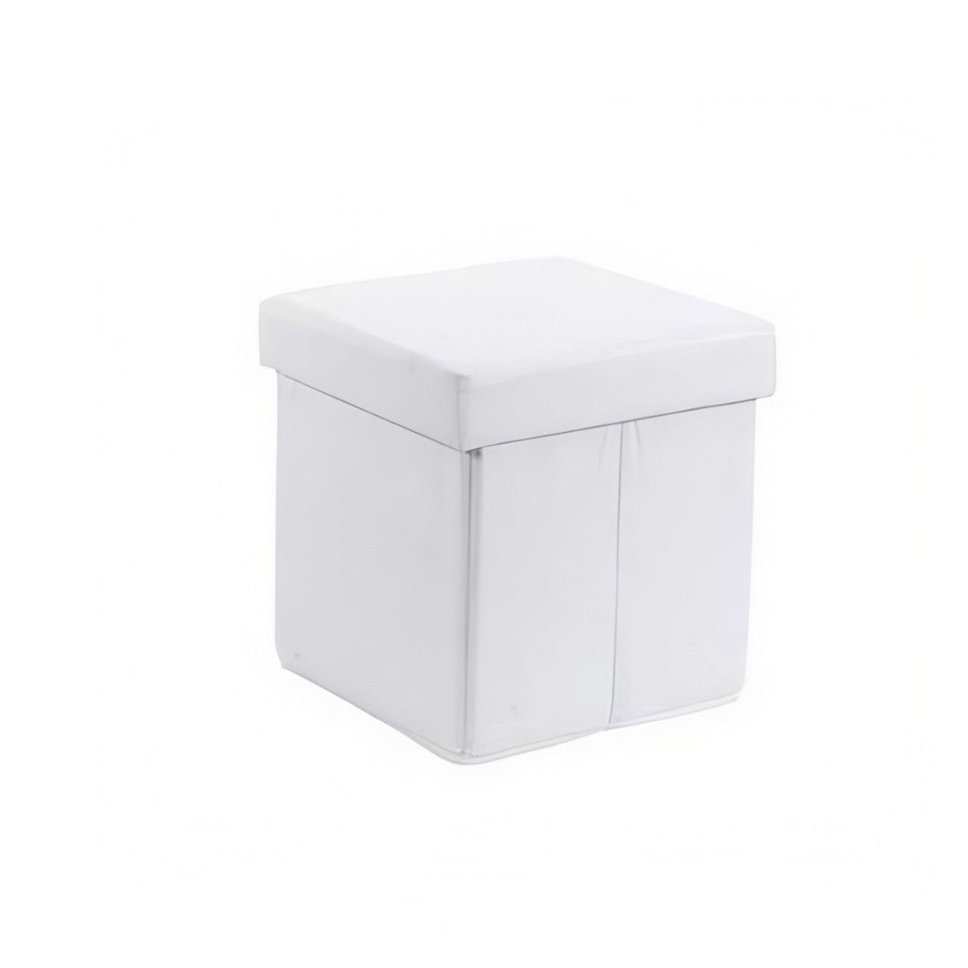 Pouf Tessuto Bianco Oakom