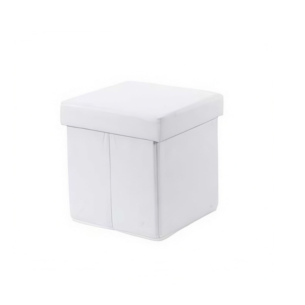 Pouf Tessuto Bianco Oakom