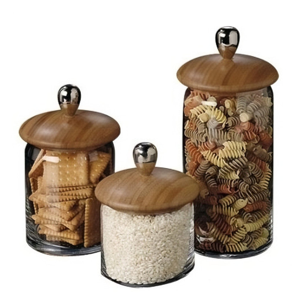 Barattolo Alto Tappo Legno Foppapedretti