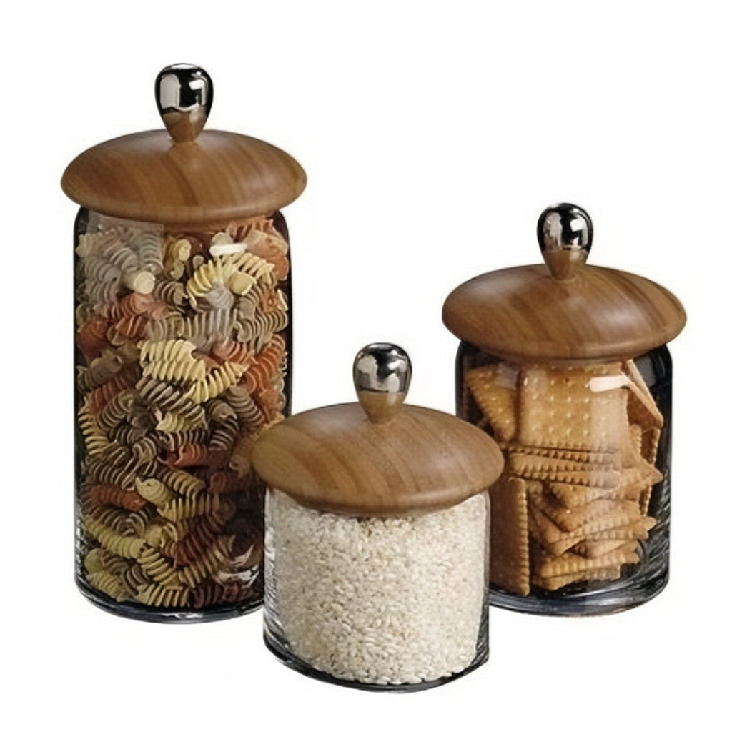 Barattolo Alto Tappo Legno Foppapedretti