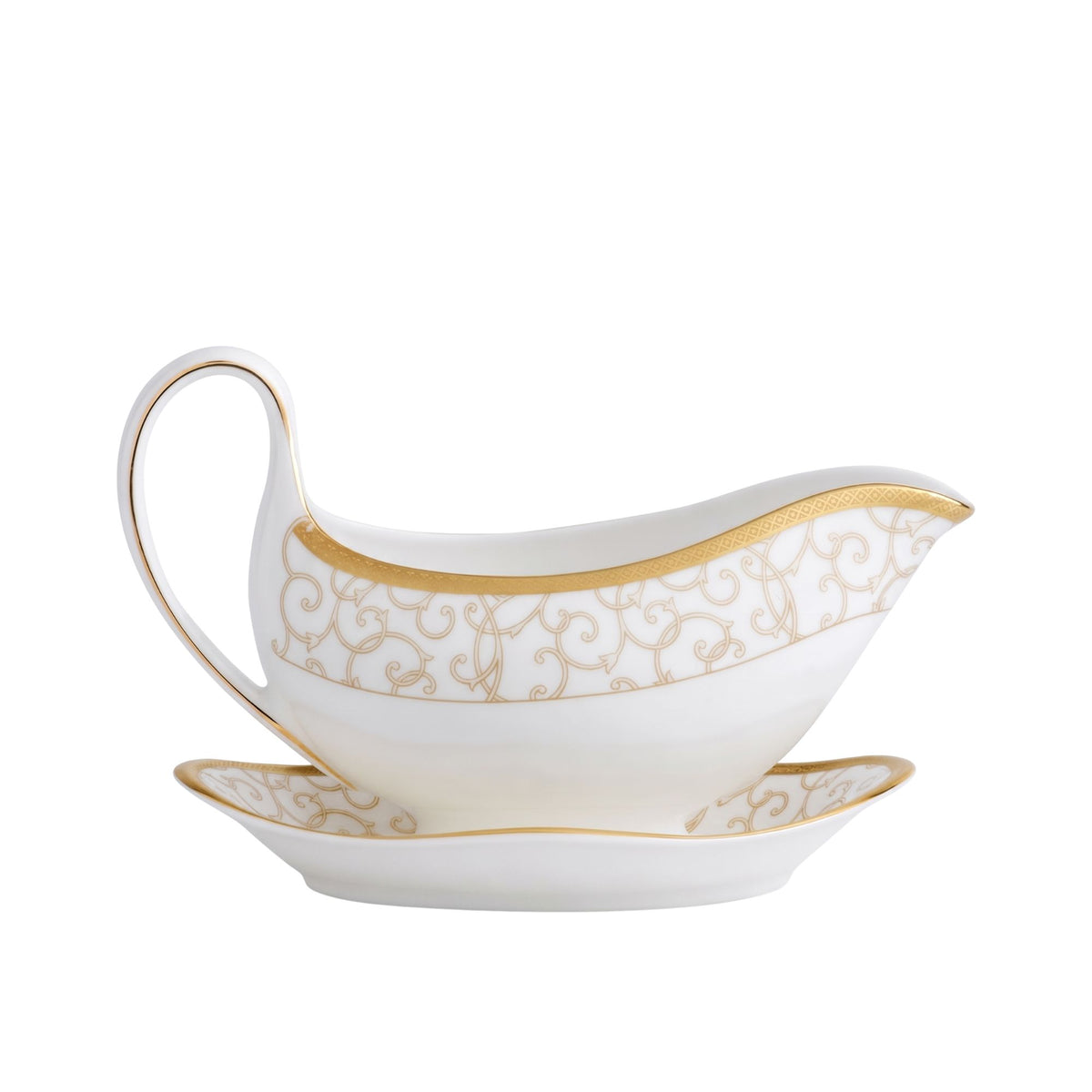 Salsiera Con Piattino Celestial Gold Wedgwood