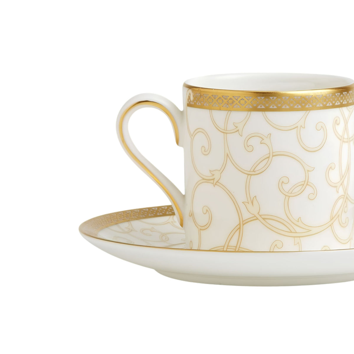 Set 6 Tazze Caffe Con Piattino Celestial Gold Wedgwood