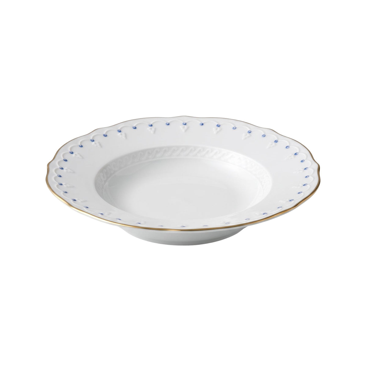 Set 6 Piatti Fondi Museo Le Perle Blu Ginori 1735