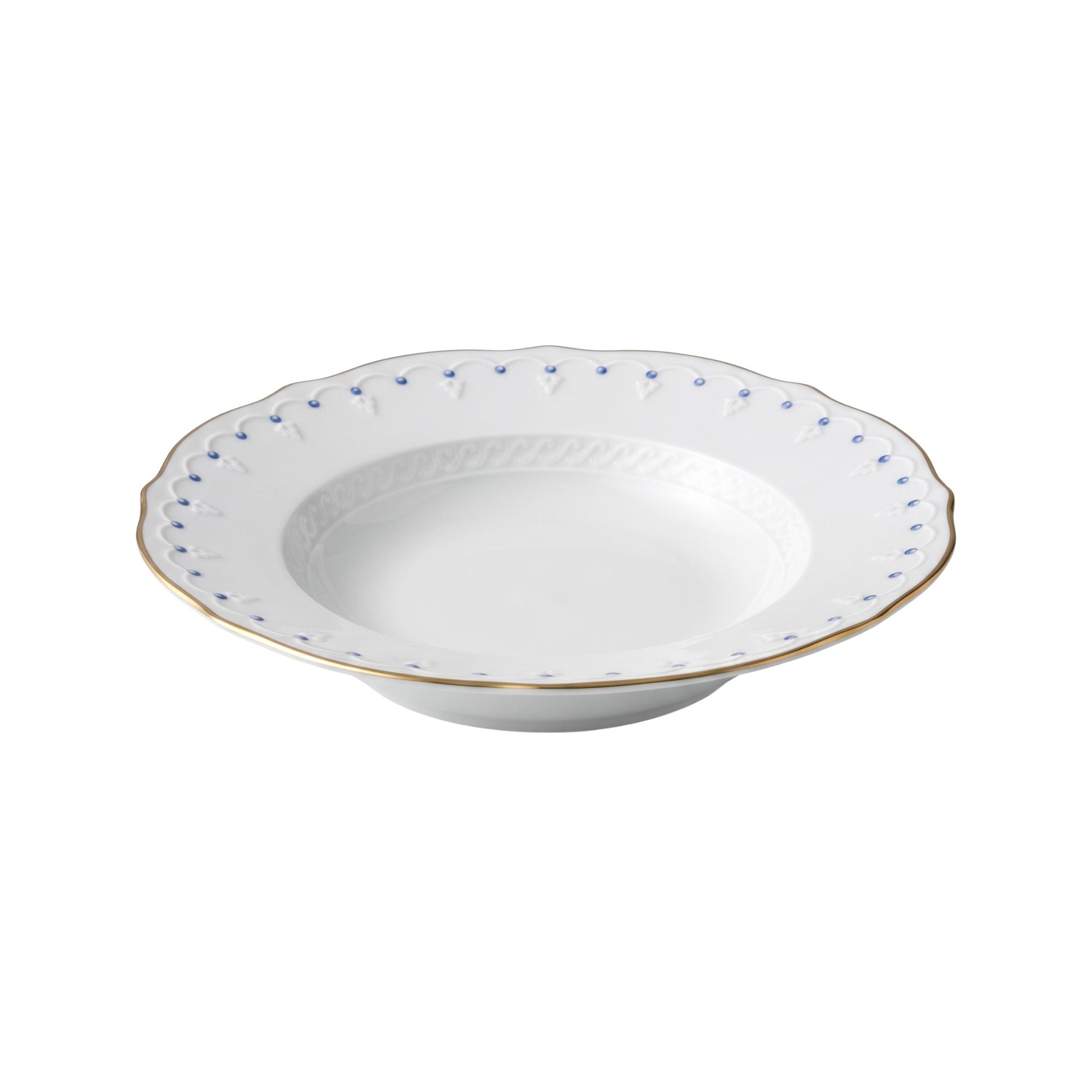 Set 6 Piatti Fondi Museo Le Perle Blu Ginori 1735