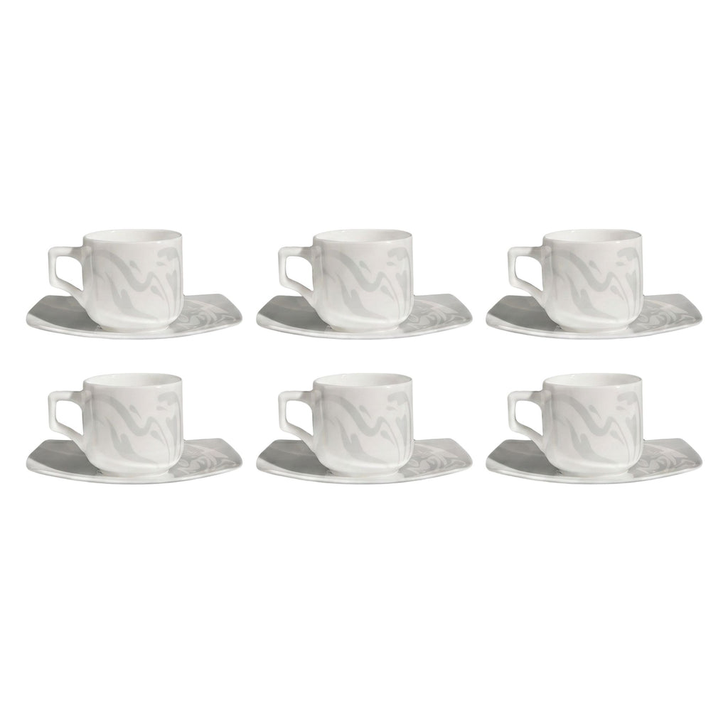 Sei Tazze Caffe Con Piattino Linea Vela Wing Ginori 1735
