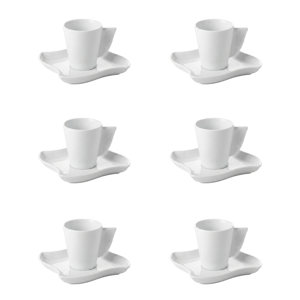 Sei Tazze Caffè Con piattino Dedalo Ginori Ginori 1735