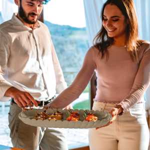 Vassoio A Servire Piccolo Tiffany Grigio Tortora Guzzini Guzzini