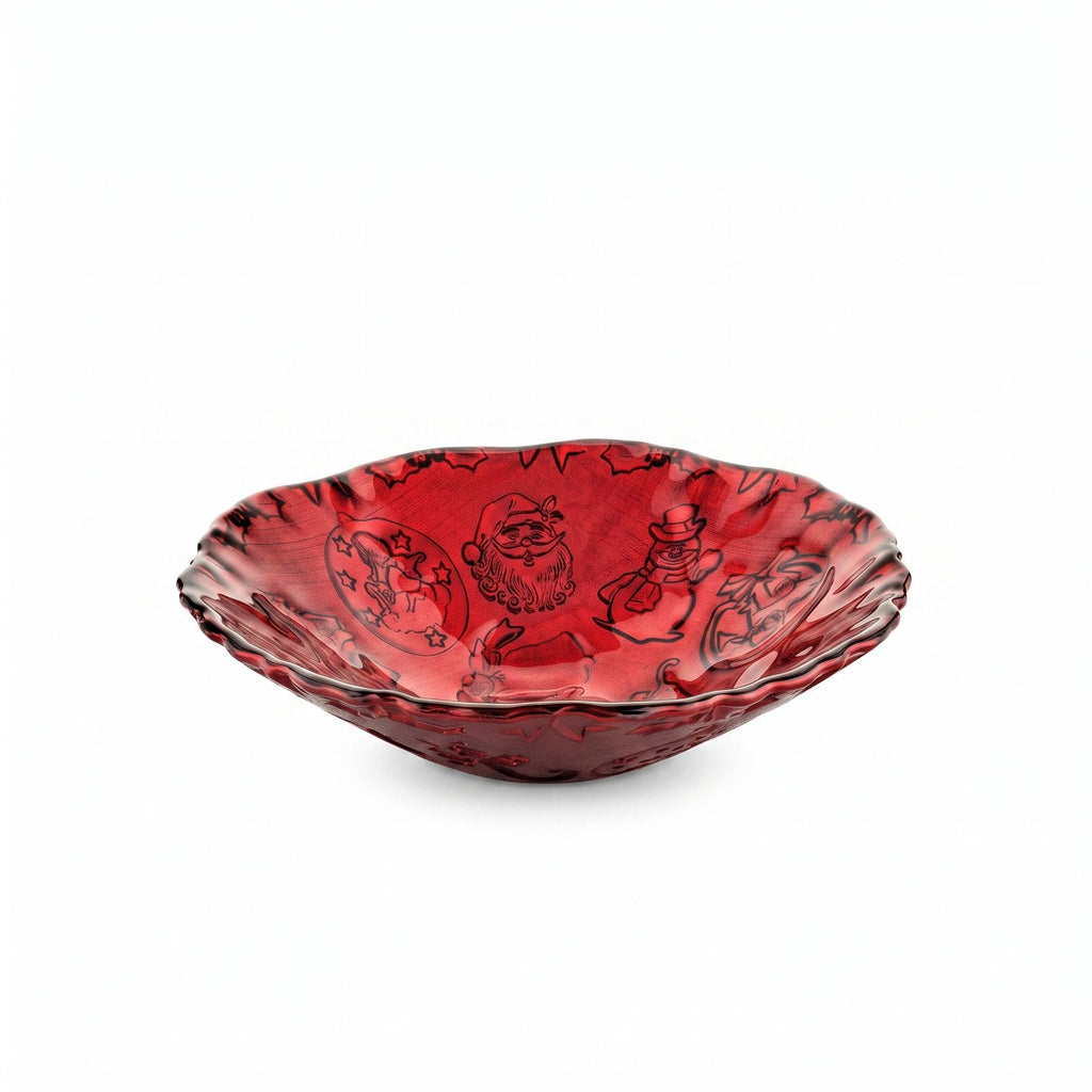 Xmas Is Magic Bolo Cm. 25 Decoro Rosso Glitter Ivv
