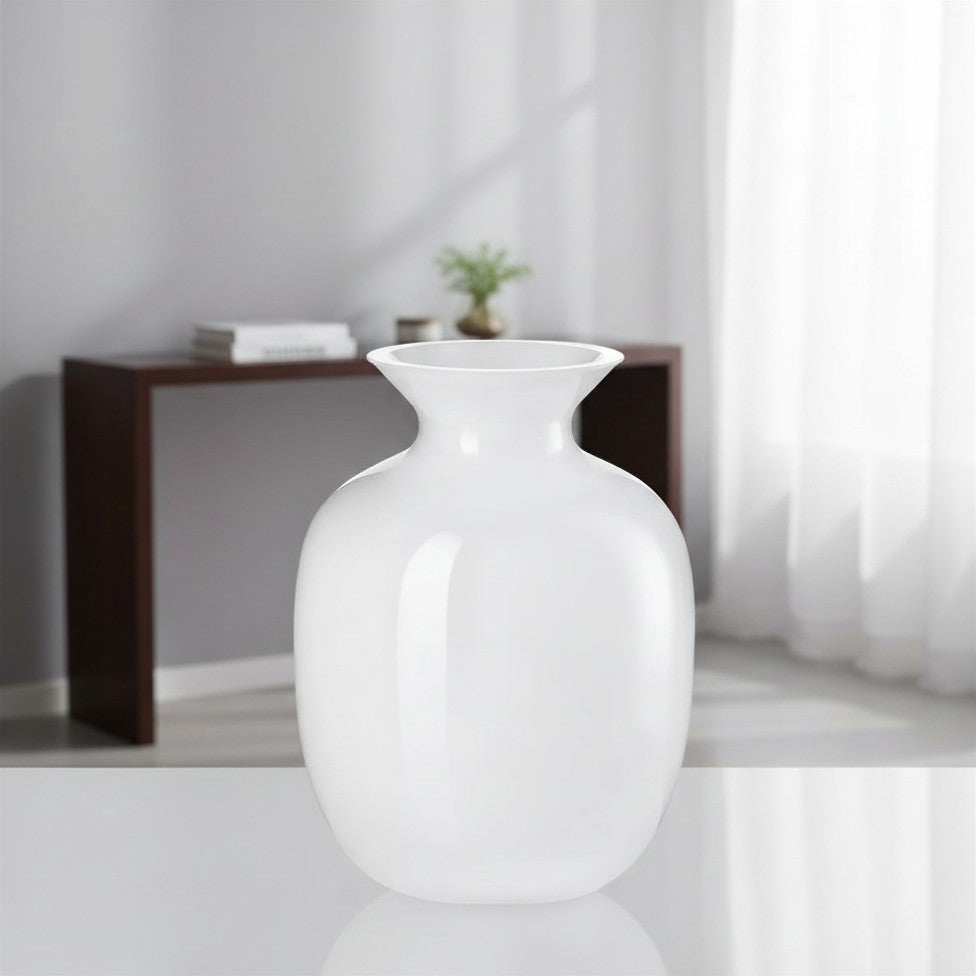 Rialto Large Vaso H.30 Cm  Incamiciato Bianco Cortina Ivv