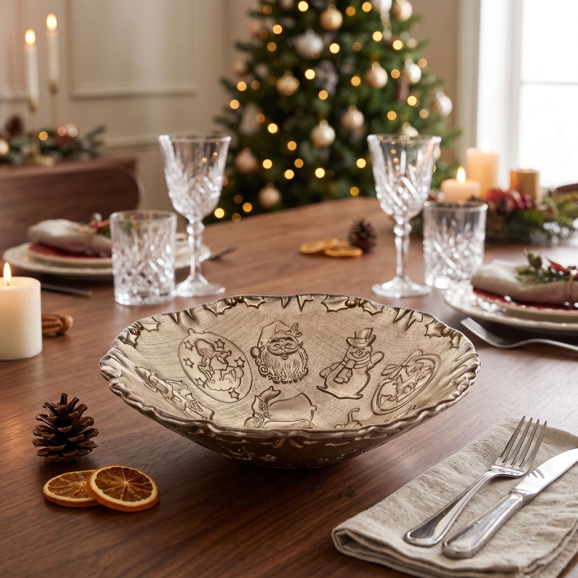 Xmas Is Magic Bolo Cm. 25 Sabbia Glitter Ivv