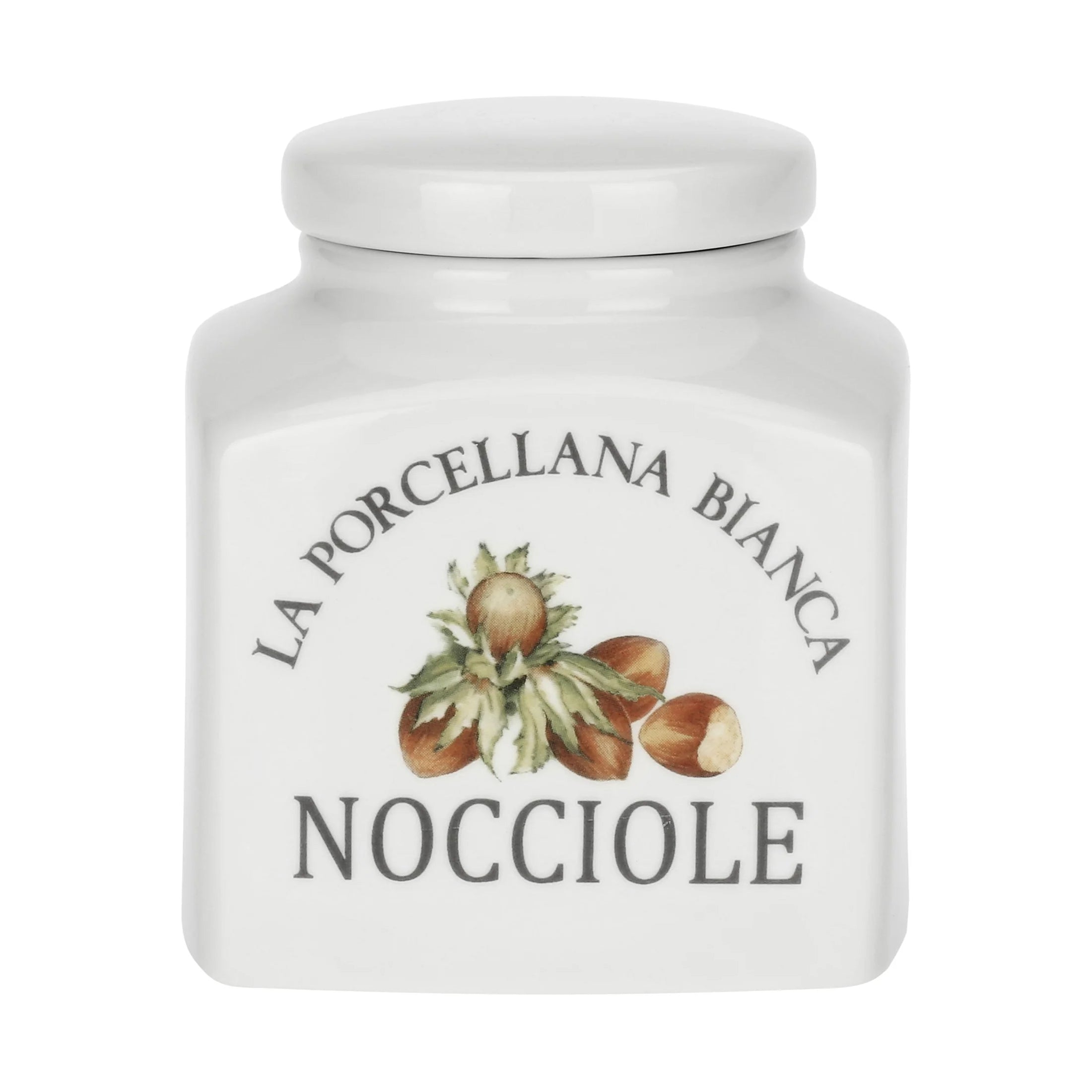 Barattolo Nocciole, Conserva La Porcellana Bianca