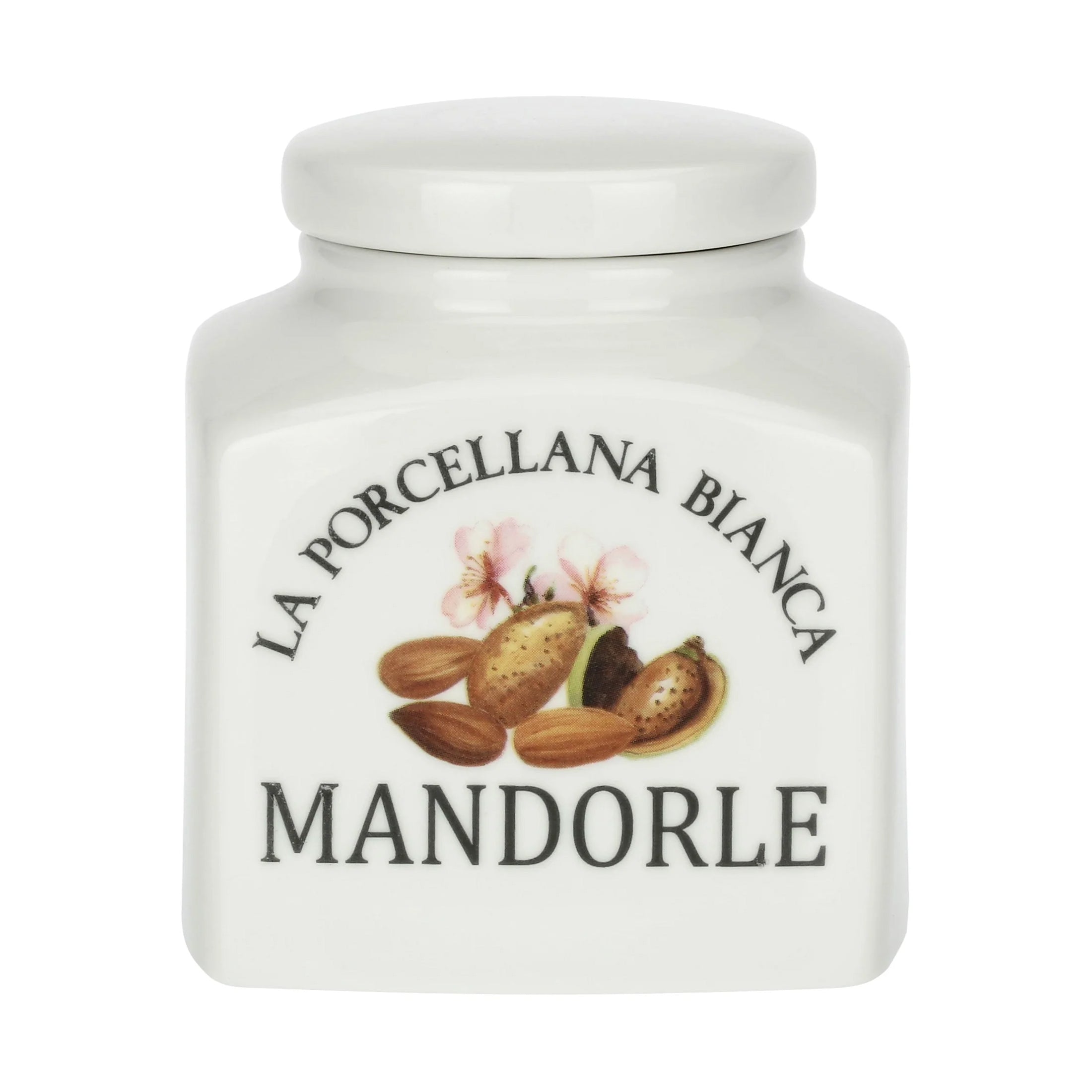 Barattolo Mandorle, Conserva La Porcellana Bianca
