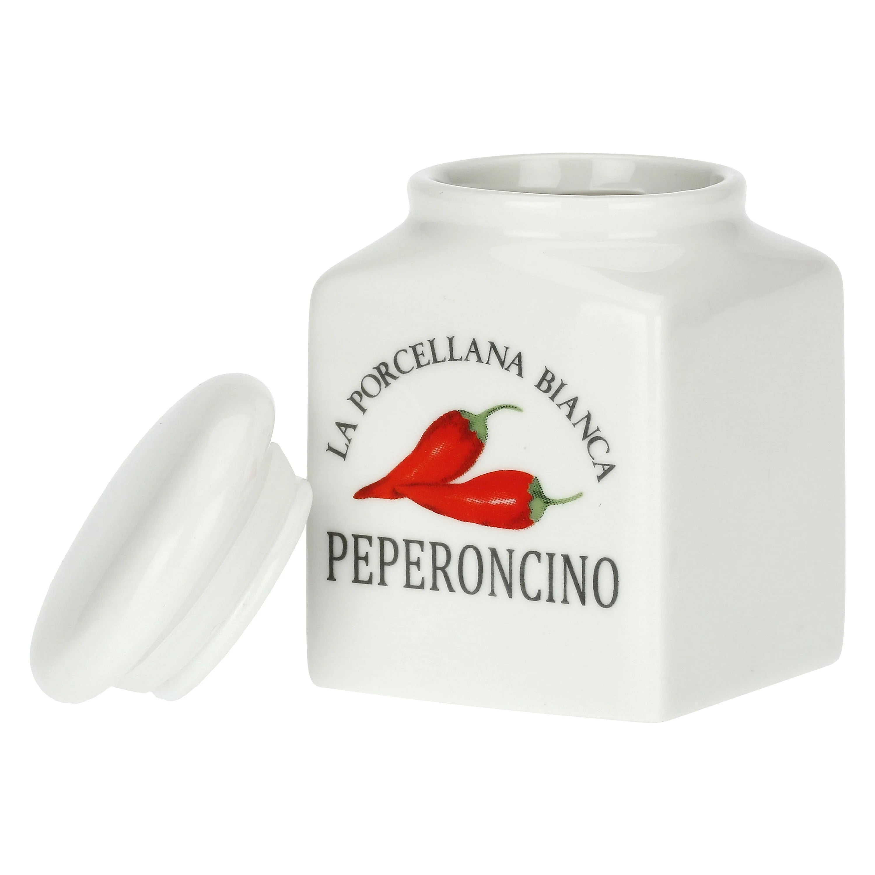 Set 4 Barattoli Spezie Conserva La Porcellana Bianca