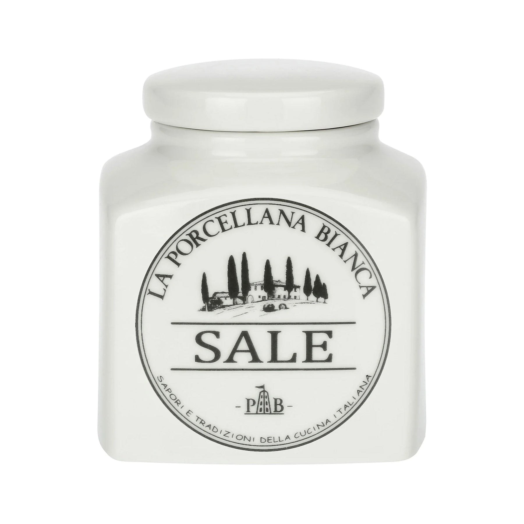 Barattolo Sale, Conserva La Porcellana Bianca