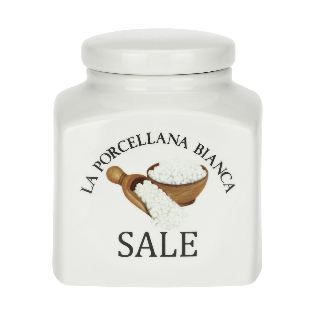 Barattolo Sale, Conserva La Porcellana Bianca