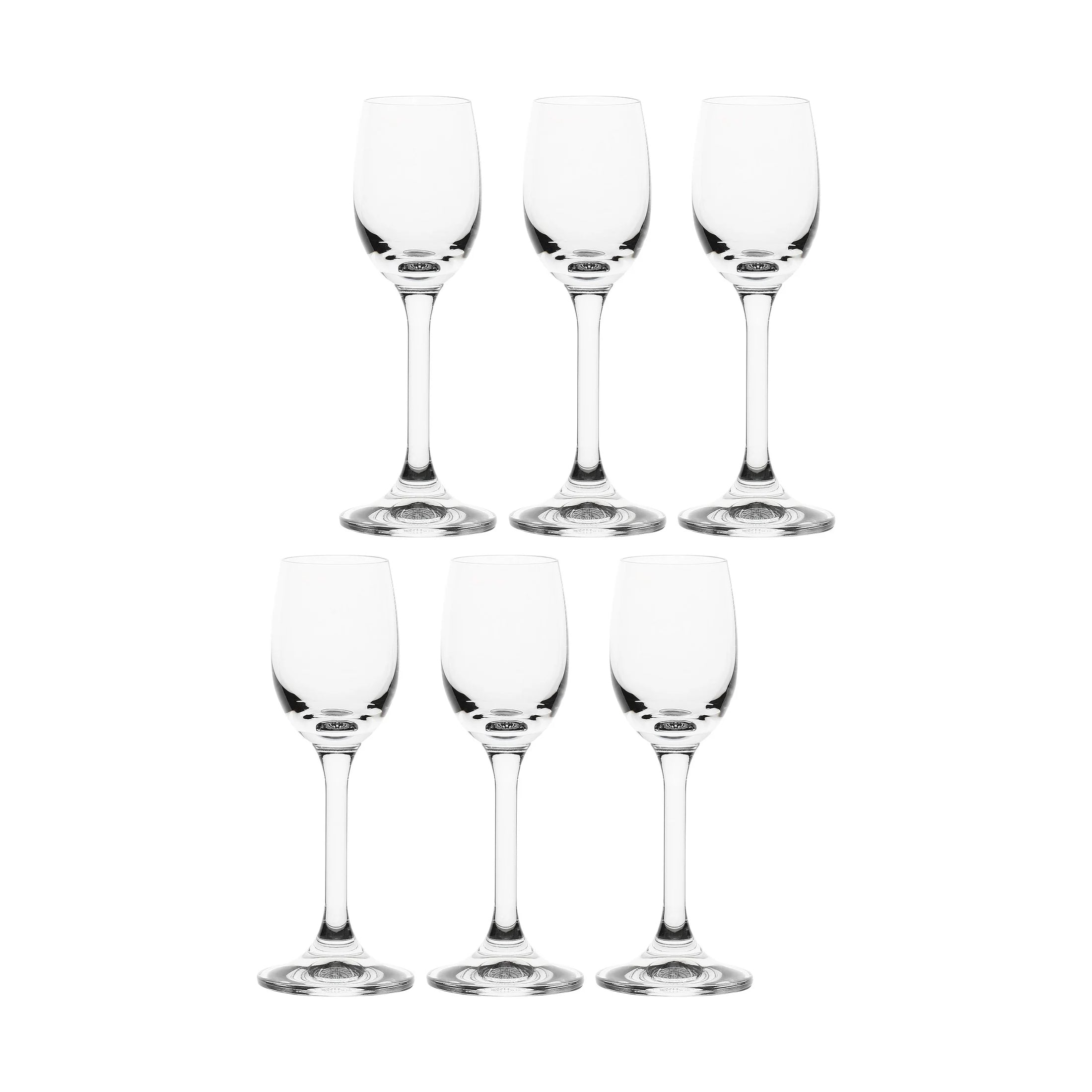 Set da 6, Liquore, Novello La Porcellana Bianca
